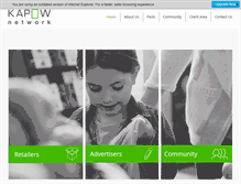 Tablet Screenshot of kapownetwork.com